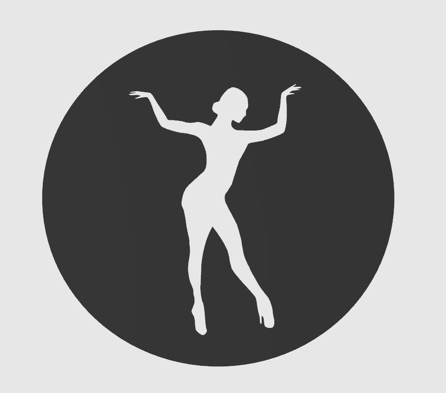 Stencil Ballerina con Piatto da Presentazione – Edizione Clara Astegiano