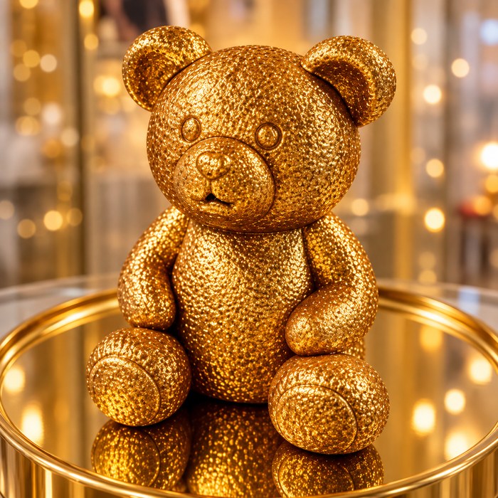 Stampo in silicone di Natale Orso: il dolce finito