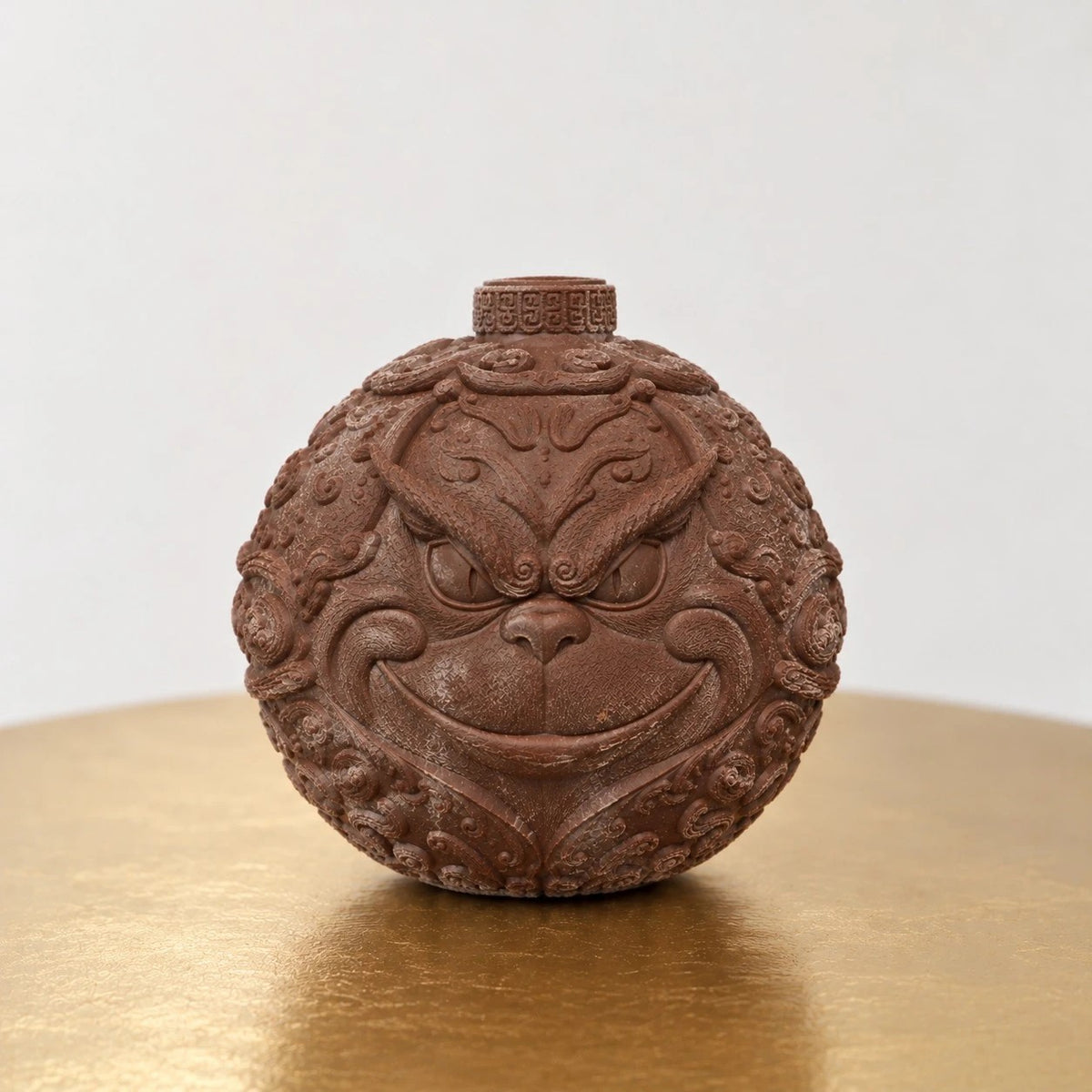 Palla di Natale del Brontolone in cioccolato, fatta con lo stampo in silicone Poetika
