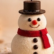 Stampo in silicone di Natale Pupazzo di neve: il dolce finito